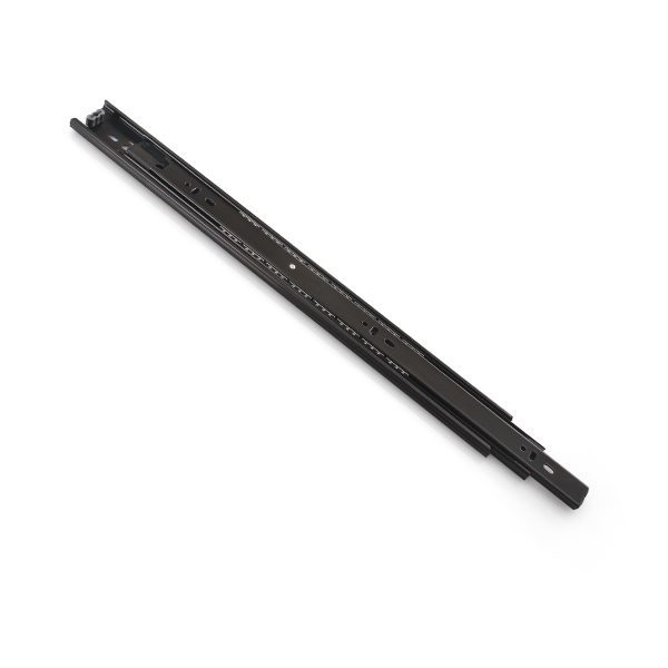 Black 3-Section Ball-Bearing Drawer Slide (Model 8100)