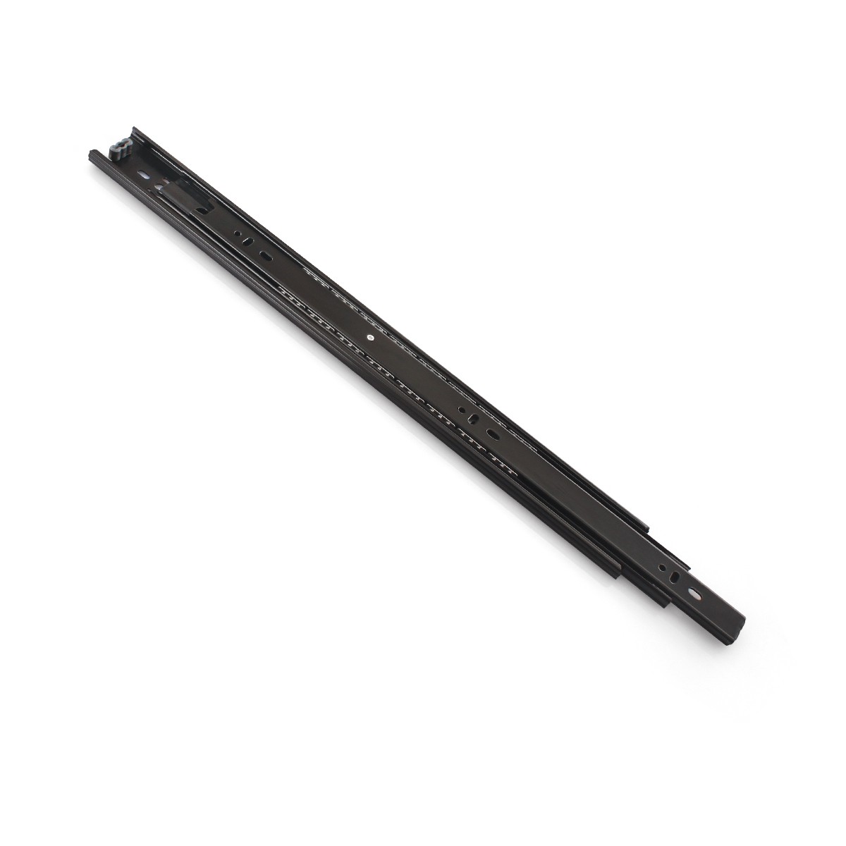 Black 3-Section Ball-Bearing Drawer Slide (Model 8100)